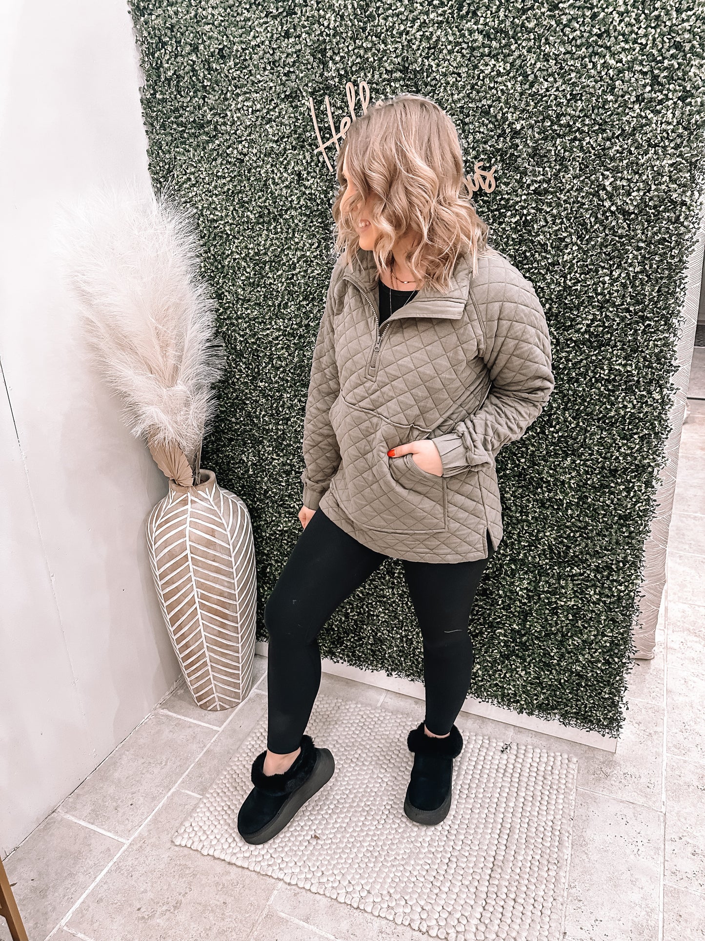 Everyday Quilted Pullover